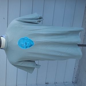 KINGPIN NYC Graffiti Olive Blue Single Stitch USA XL Mens Shirt‎ GRAIL RARE 90s